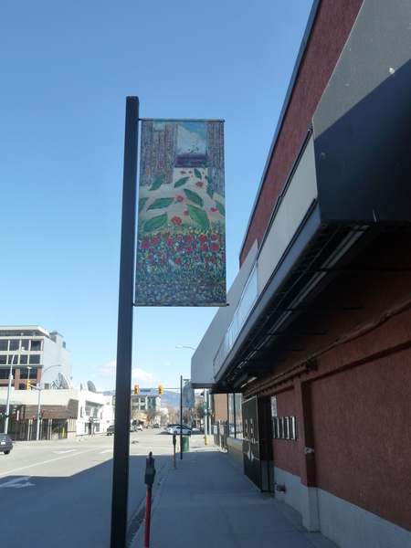 Art banner on Leon ave.