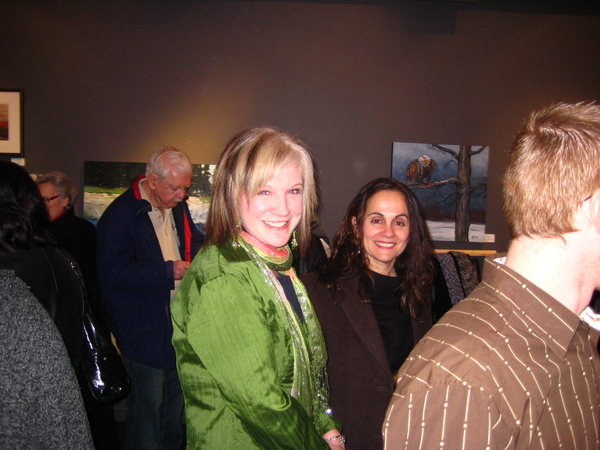 Woodside gallery, Art exhibition opening